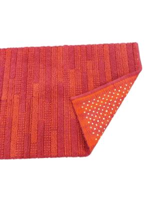 Perlarara Tappeto Bagno Salima 55X110 Cm In Cotone Rosso Salima_