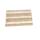 Perlarara Tappeto Bagno Stripes 55X80 Cm In Cotone Beige