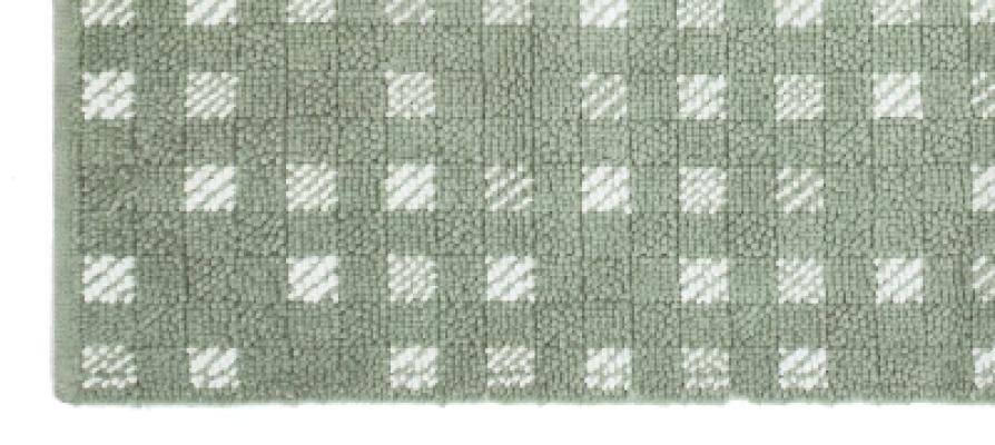 Comera Tappeto Bagno Zulema 65X140 Cm In Cotone Verde_