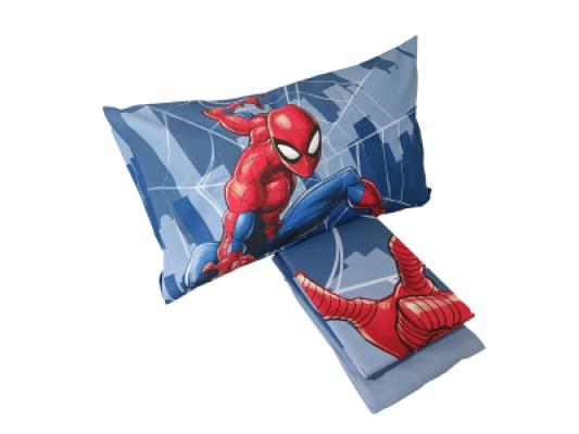 Marvel Completo Lenzuola Spiderman in Cotone Singolo P972_