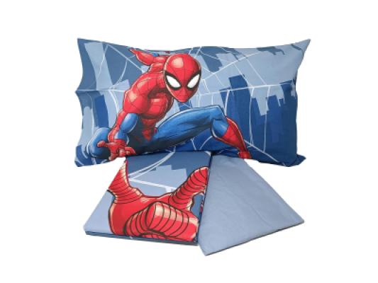 Marvel Completo Lenzuola Spiderman in Cotone Singolo P972_