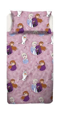 Disney Completo Lenzuola Frozen in Cotone Singolo R866_