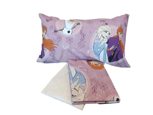 Disney Completo Lenzuola Frozen in Cotone Singolo R866_