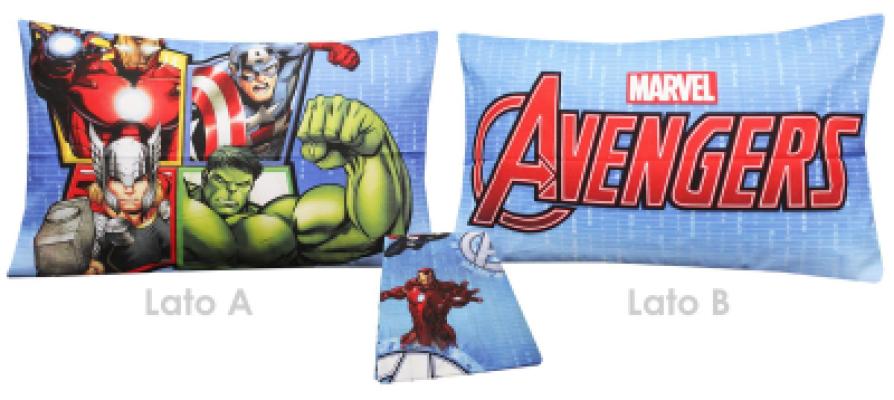 Marvel Parure Copripiumino Singolo Avengers in Cotone R476_