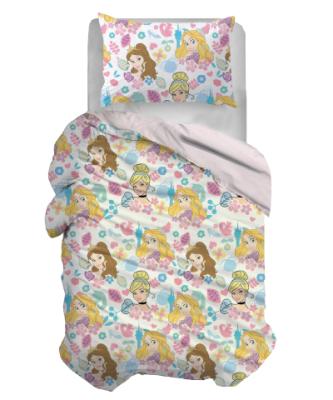 Disney Parure Copripiumino Singolo Princess in Cotone R927_