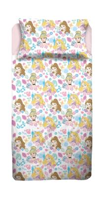 Disney Completo Lenzuola Princess in Cotone Piazza e Mezza R259_