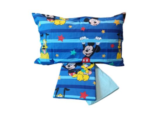 Disney Completo Lenzuola Topolino in Cotone Piazza e Mezza R273_