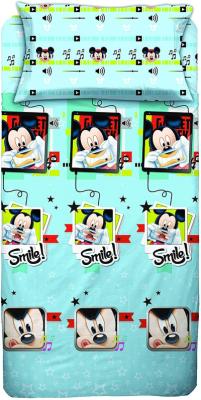 Disney Completo Lenzuola Mickey Mouse Topolino in Cotone Piazza e Mezza R748