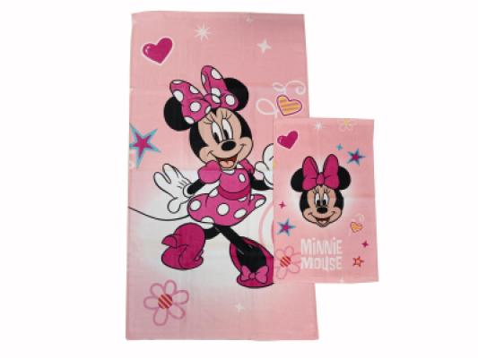 Disney Asciugamano Viso e Ospite Minnie in Spugna di Cotone_