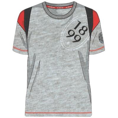 Milan T-shirt in Cotone Grigio - XXL