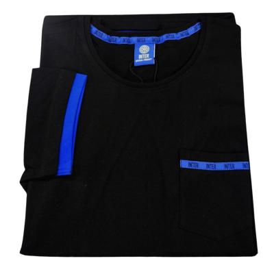 Inter T-shirt in Cotone con taschino Nero - L