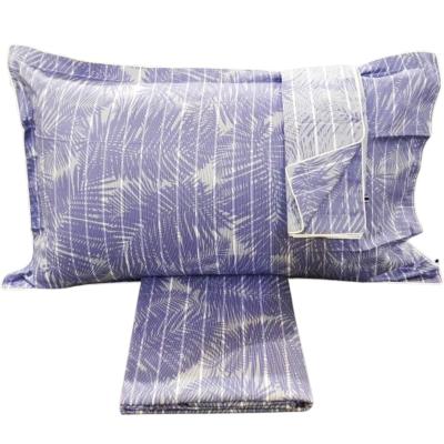 Tommy Hilfiger Parure lenzuola Matrimoniale in raso di cotone - Palm Blue