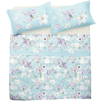 Novia Completo Letto Matrimoniale in Percalle di puro Cotone Marlene Primavera T544