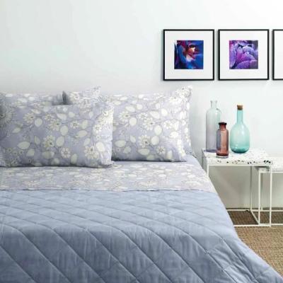 Bassetti Completo Lenzuola Matrimoniale in Cotone - Blue Batic G1
