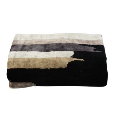 Carrara Asciugamano Telo Bagno Doccia 95x150 cm Spugna di Cotone Cinigliato John Black_