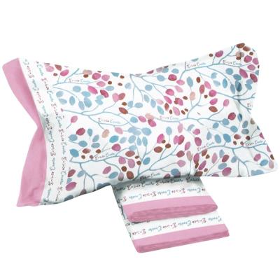 Enrico Coveri Completo Letto Singolo Cotone, Abigail Rosa PROMO Lenzuolo sopra, sotto con angoli e federa