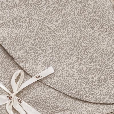 Laura Biagiotti Copriletto Matrimoniale Jacquard, Coperta leggera, Vannes Beige Quilt Leggero mezza stagione_