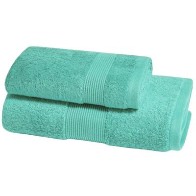 Zucchi Set Asciugamani Solotuo 1+1 Viso e Mani - Acqua 3344