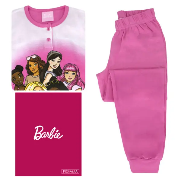 Barbie BR04 - Pigiama lungo in cotone Interlock