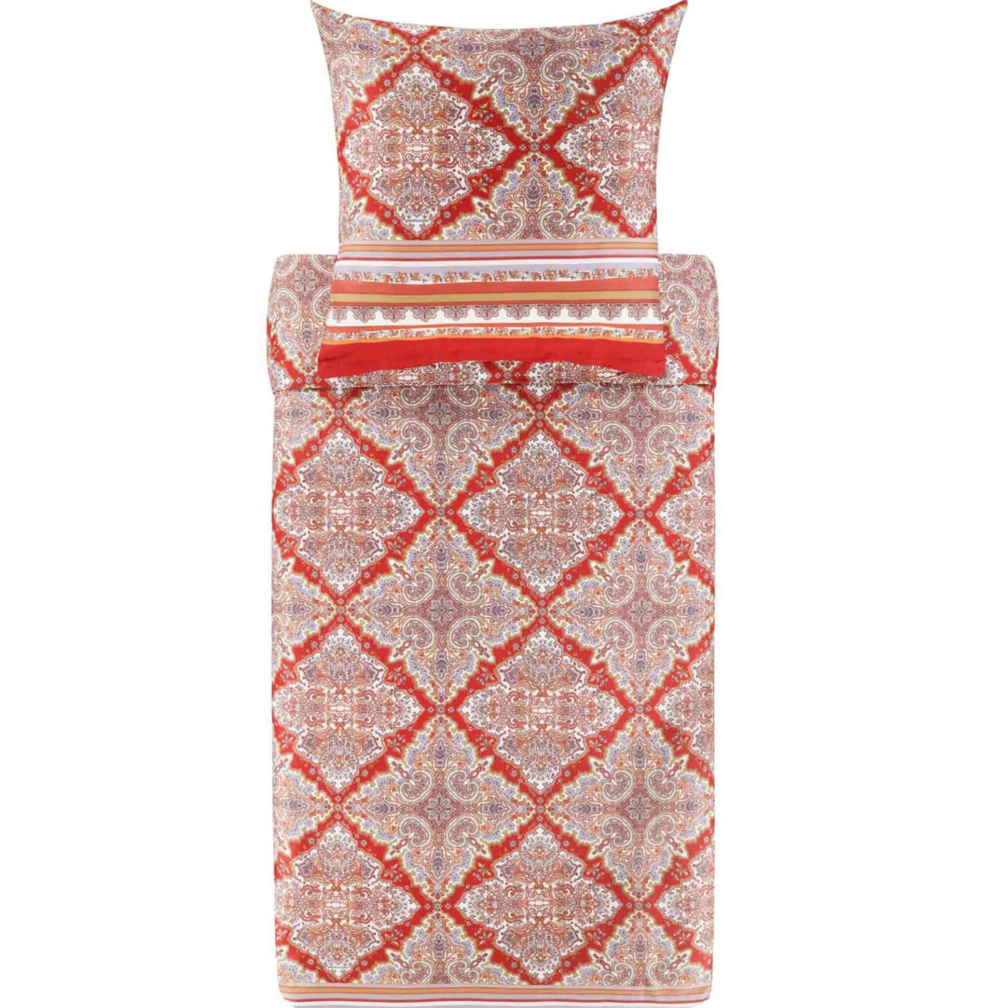Bassetti Granfoulard Completo Letto Matrimoniale Lenzuola Raso di puro Cotone Marechiaro