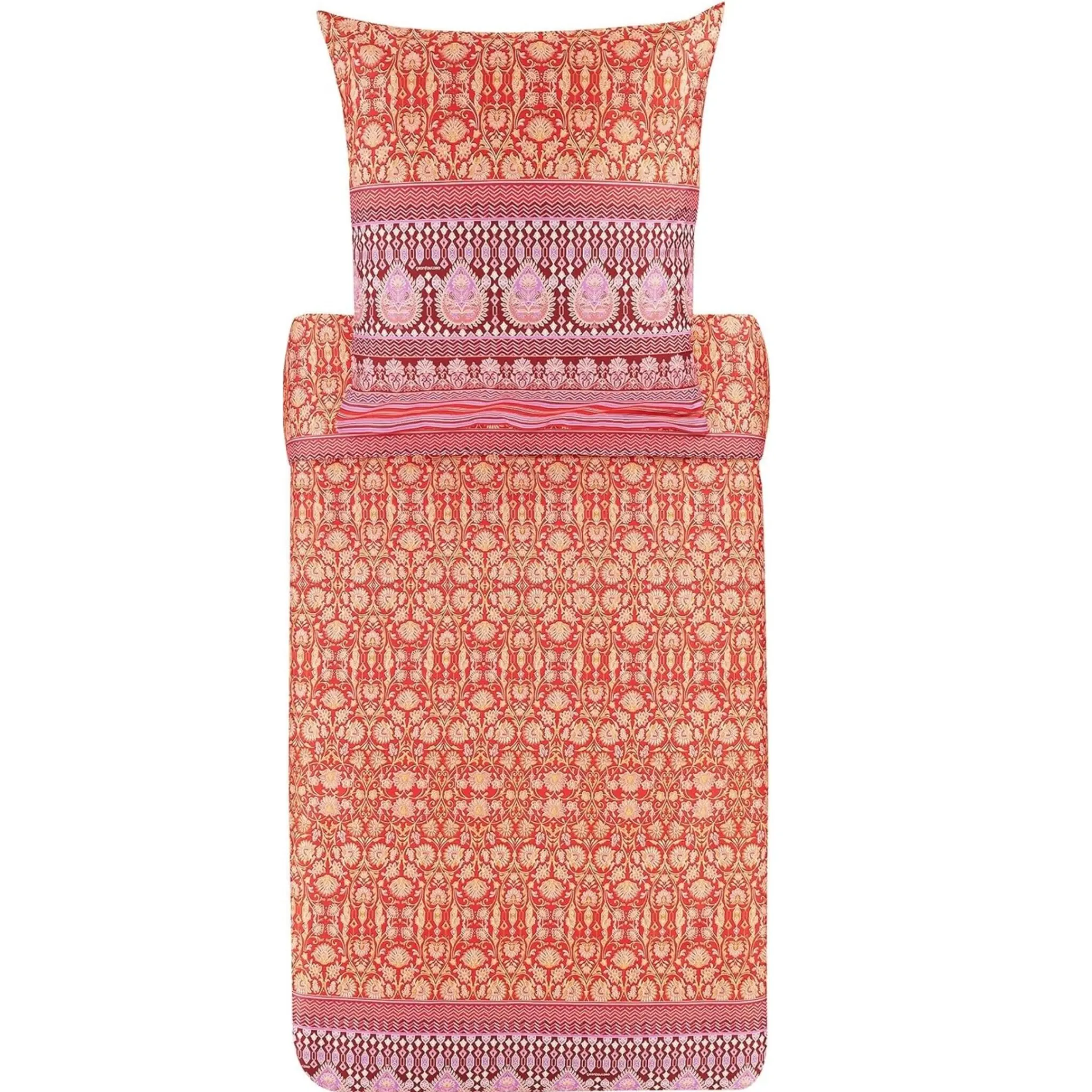 Bassetti Granfoulard Completo Letto Matrimoniale Lenzuola Raso di puro Cotone Mira