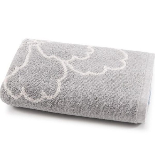 Bassetti GRANFOULARD Set due pezzi Spugna Bagno ospite 40x60 + Asciugamano 50x100 Puro Cotone Jacquard Hanami