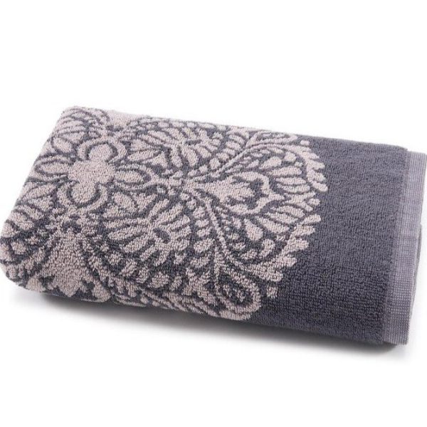 Bassetti GRANFOULARD Set due pezzi Spugna Bagno ospite 40x60 + Asciugamano 50x100 Puro Cotone Jacquard Pallavicino