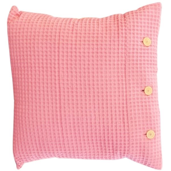 Bellora Cuscino Arredo in Cotone Nido d'Ape Sfoderabile con Imbottitura Stone 45x45 cm
