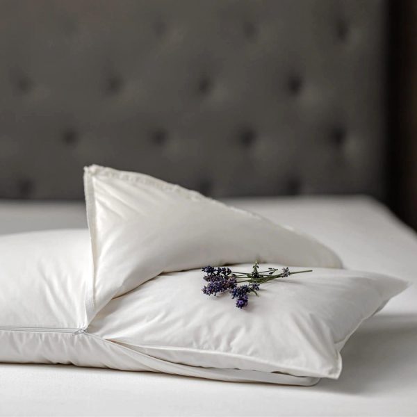 Daunen Step Cuscino Letto con nucleo Perla Lavanda Guanciale Anatomico Traspirante