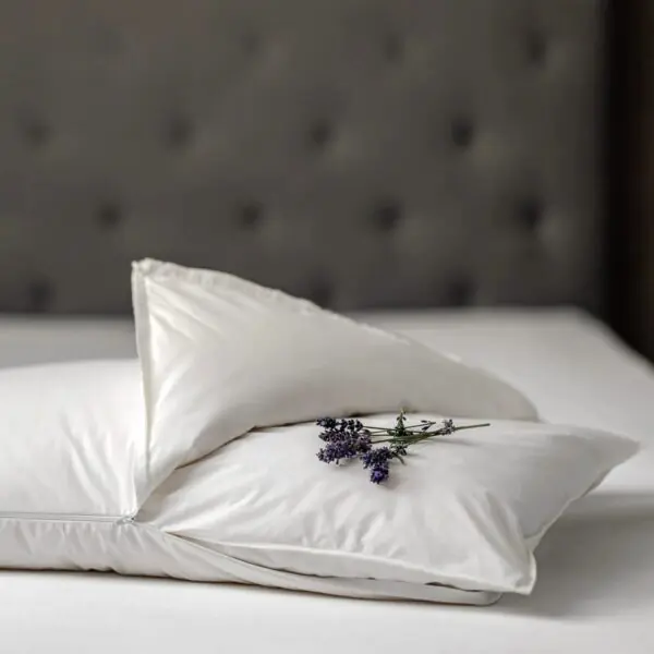 Daunen Step Cuscino Letto con nucleo Perla Lavanda Guanciale Anatomico Traspirante