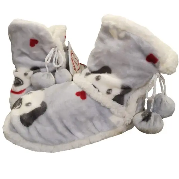 Daunex Pantofole con Antiscivolo PON PON Invernale in Pile Agnellato, Ideale per Donna e Ragazza