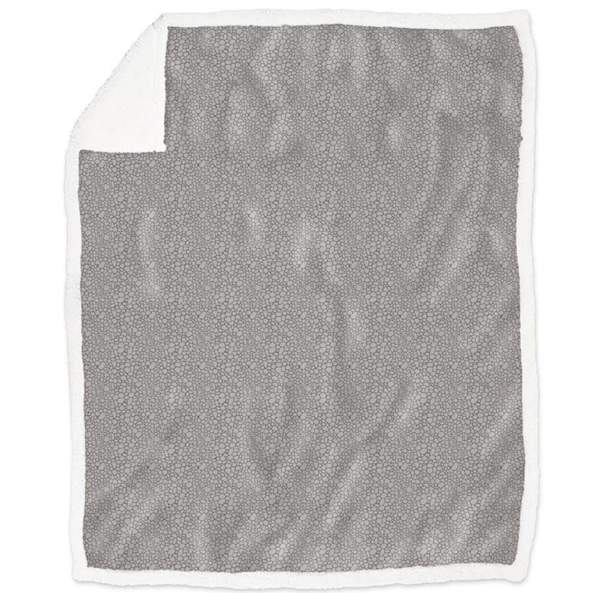 Daunex Plaid in Pile 130x160 cm Elegance Antracite
