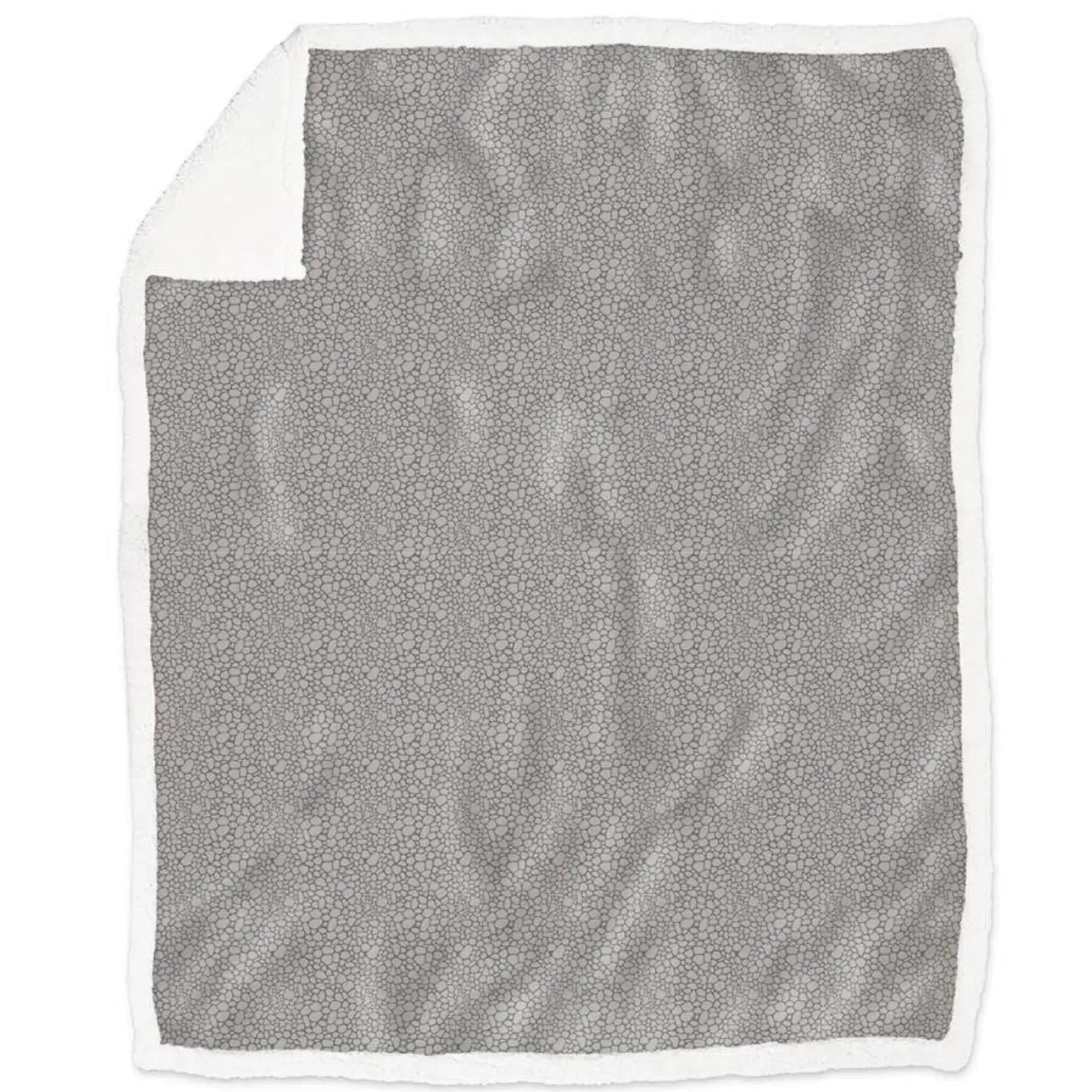 Daunex Plaid in Pile 130x160 cm Elegance Antracite