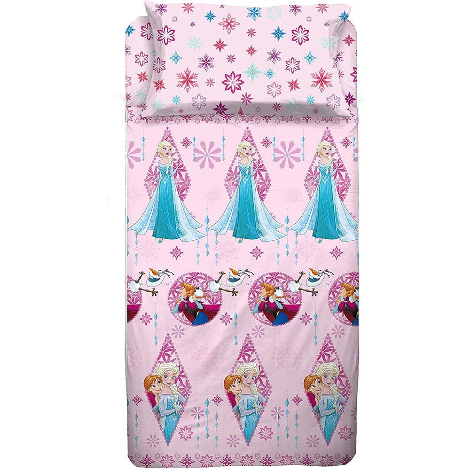Disney Completo Lenzuola Frozen in Cotone Singolo R239