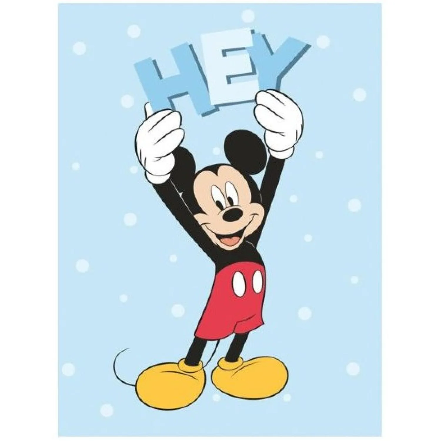 Disney Plaid in Pile Mickey Mouse Topolino 100x150 cm