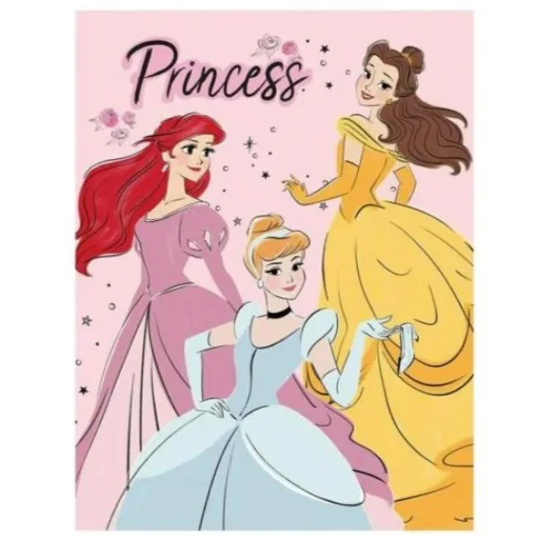 Disney Plaid in Pile Principesse 100x150 cm
