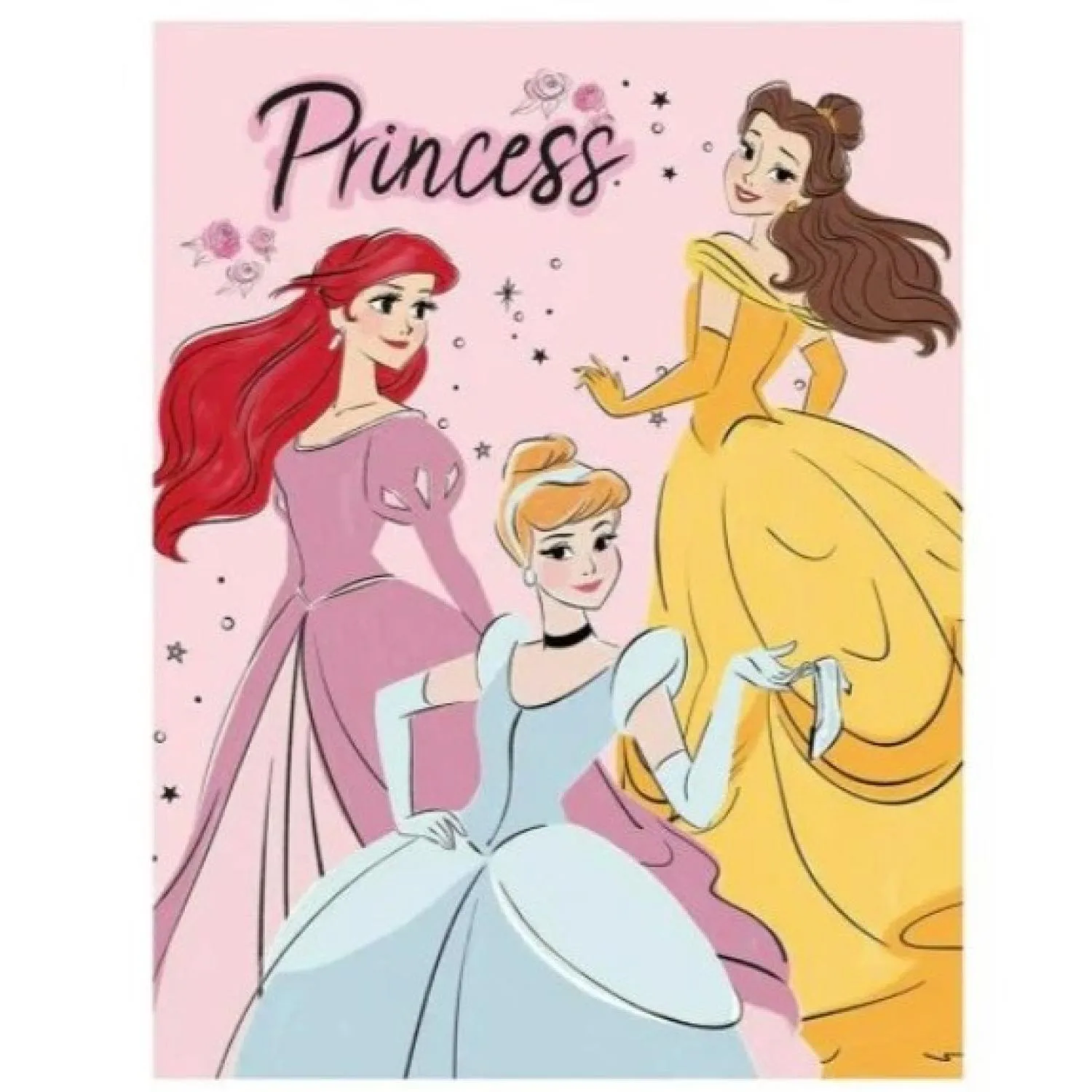 Disney Plaid in Pile Principesse 100x150 cm