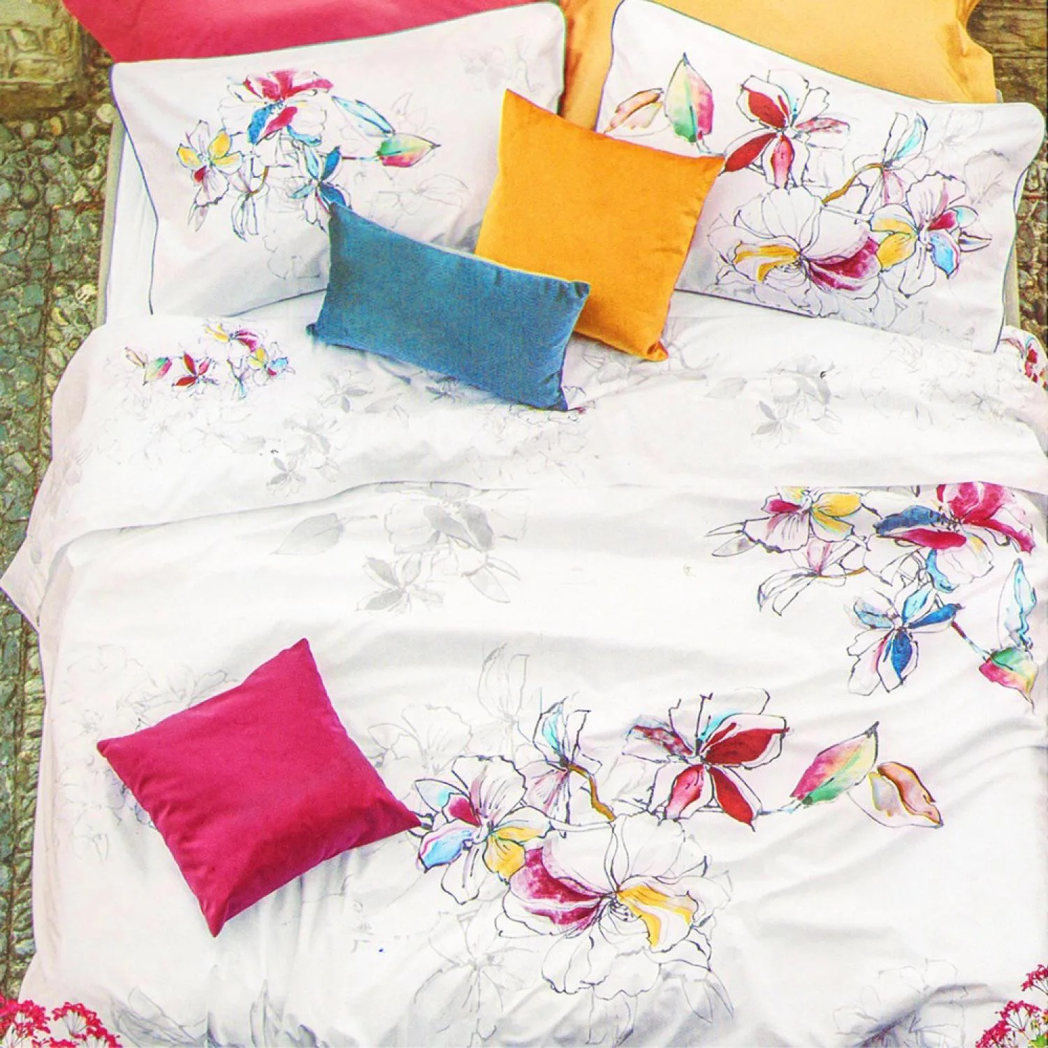 Galizzi Completo Letto Lenzuola Matrimoniale Percalle di puro Cotone Sopra, Lenzuolo Sotto con angoli, 2 Federe