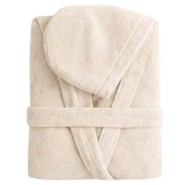 Happidea Accappatoio in Spugna con Cappuccio, Accappatoio Adulto Unisex in Morbida Spugna