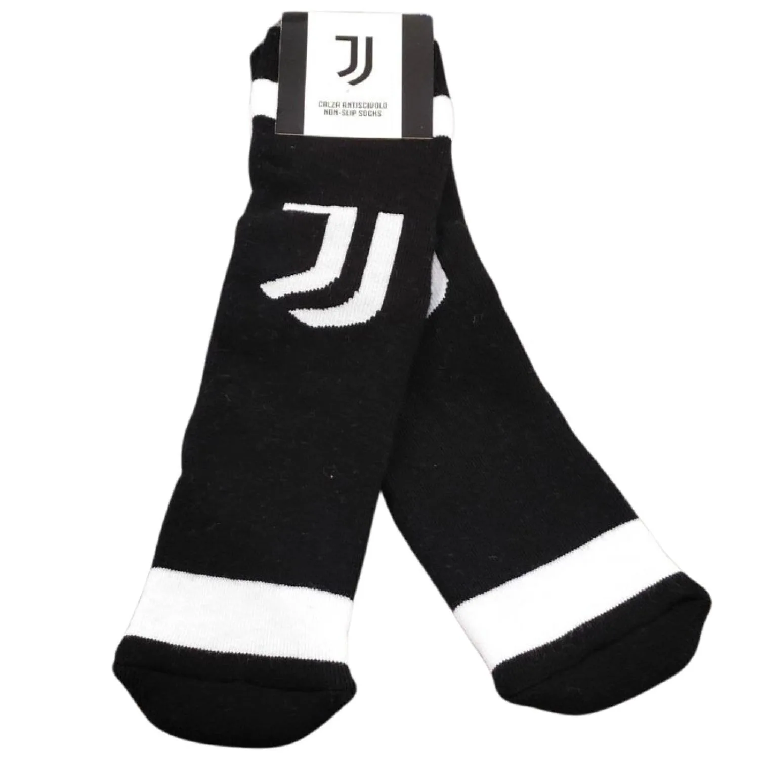 Juventus Calzini Antiscivolo Bambino Taglia Nero Fantasia Grigio Melange