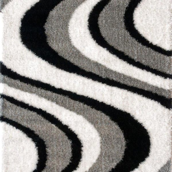 Lalee Tappeto a pelo Alto arredo moderno salotto Karneval 80x150 cm 401 Bianco