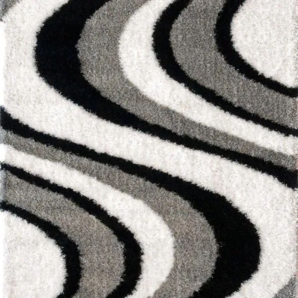 Lalee Tappeto a pelo Alto arredo moderno salotto Karneval 80x150 cm 401 Bianco