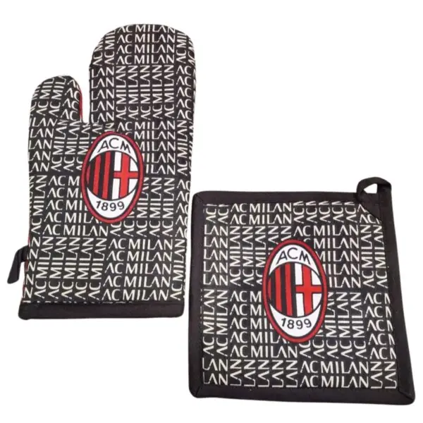 Milan Set Barbecue Guanto da forno e Presina in Cotone