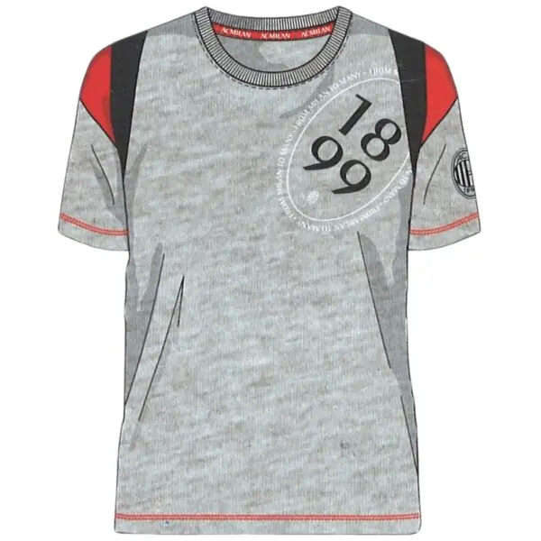 Milan T-shirt in Cotone Grigio