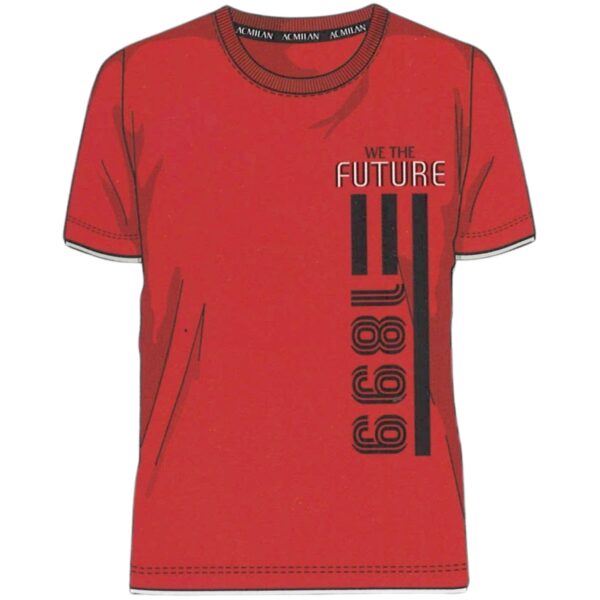 Milan T-shirt in Cotone Rosso