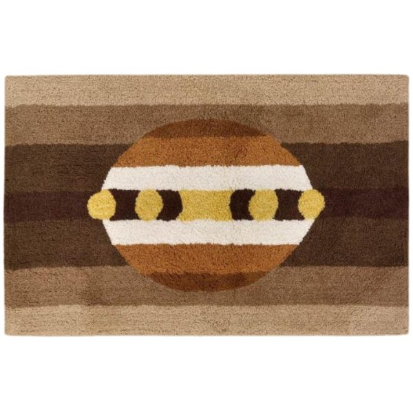 Mirabello Tappeto Bagno Carrara 70x110 cm in cotone Mykonos 002 Brown