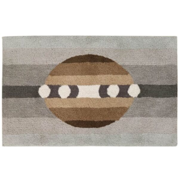 Mirabello Tappeto Bagno Carrara 70x140 cm in cotone Mykonos 003 Grey