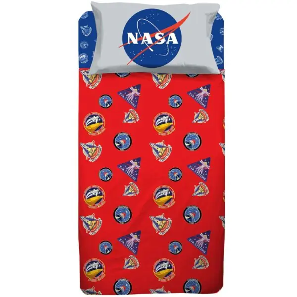 Nasa Completo Lenzuola in Cotone Piazza e Mezza R566