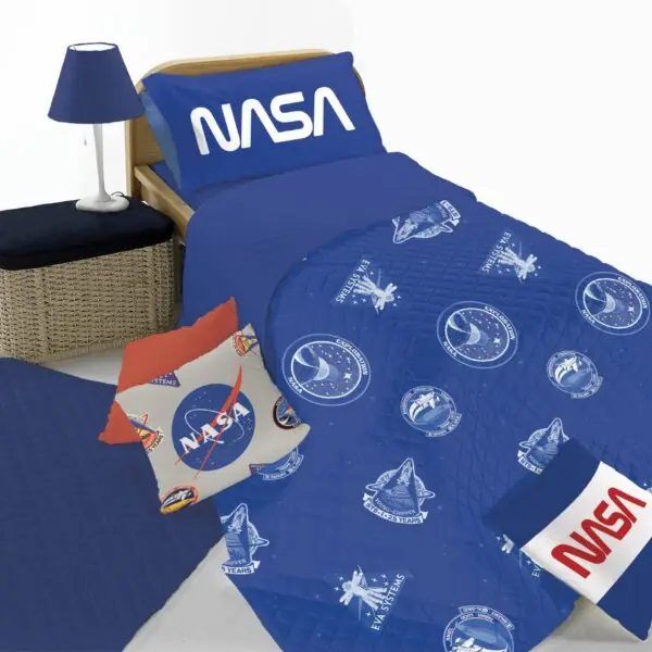 Nasa Trapuntino Primaverile in Cotone per Letto Singolo