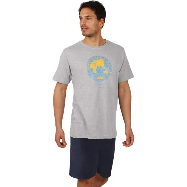 National Geographic Pigiama estivo Uomo 2 Pezzi Maglia e Pantaloncino